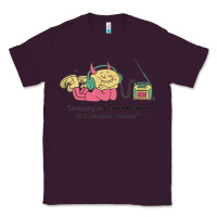 Plum listening to lemon demon Classic Tee - linhVisuals