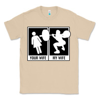 Mushroom your wife my wife weightlifting Classic Tee - linhVisuals