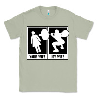 Matcha your wife my wife weightlifting Classic Tee - linhVisuals