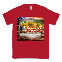 Red patriotic nana Classic Tee - BarkalooDesign