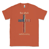 Copper for god and country cross american flag faith us patriotic tank top Classic Tee - linhVisuals