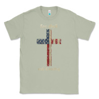 Matcha for god and country cross american flag faith us patriotic tank top Classic Tee - linhVisuals