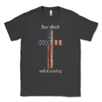 Smoke for god and country cross american flag faith us patriotic tank top Classic Tee - linhVisuals