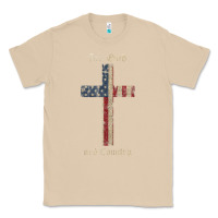 Mushroom for god and country cross american flag faith us patriotic tank top Classic Tee - linhVisuals