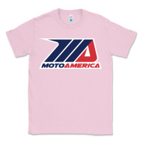 Bubblegum Pink moto america Classic Tee - linhVisuals