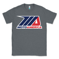 Charcoal Heather moto america Classic Tee - linhVisuals