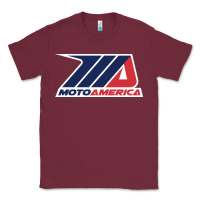 Burgundy moto america Classic Tee - linhVisuals