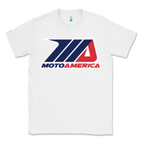 White moto america Classic Tee - linhVisuals