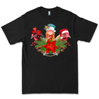 Black Chickens Christmas Premium Tee - CowhideDigitalArt