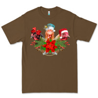 Cacao Chickens Christmas Premium Tee - CowhideDigitalArt