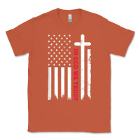 Copper in god we trust with patriotic vintage american flag t shirt Classic Tee - linhVisuals