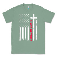 Sage in god we trust with patriotic vintage american flag t shirt Classic Tee - linhVisuals