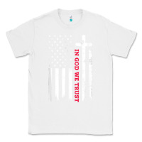 White in god we trust with patriotic vintage american flag t shirt Classic Tee - linhVisuals