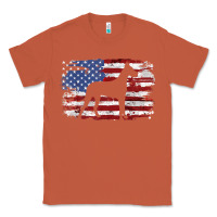 Copper great dane vintage american flag t shirt Classic Tee - linhVisuals