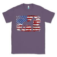 Lavender great dane vintage american flag t shirt Classic Tee - linhVisuals