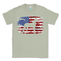 Matcha great dane vintage american flag t shirt Classic Tee - linhVisuals