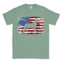 Sage great dane vintage american flag t shirt Classic Tee - linhVisuals