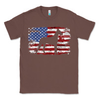 Chestnut great dane vintage american flag t shirt Classic Tee - linhVisuals