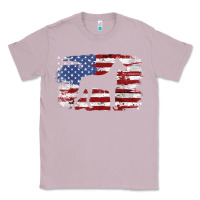 Lilac great dane vintage american flag t shirt Classic Tee - linhVisuals