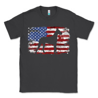 Smoke great dane vintage american flag t shirt Classic Tee - linhVisuals