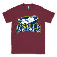 Burgundy la salle Classic Tee - linhVisuals