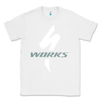 White Specialized Bikes Bicycle Classic Tee - linhVisuals