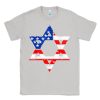 Moon Dust hanukah american flag star of david   jewish chanukah t shirt Classic Tee - linhVisuals