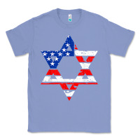 Colony Blue hanukah american flag star of david   jewish chanukah t shirt Classic Tee - linhVisuals