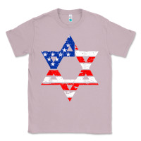 Lilac hanukah american flag star of david   jewish chanukah t shirt Classic Tee - linhVisuals
