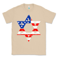 Mushroom hanukah american flag star of david   jewish chanukah t shirt Classic Tee - linhVisuals