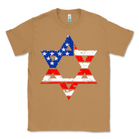 Toasted Coconut hanukah american flag star of david   jewish chanukah t shirt Classic Tee - linhVisuals