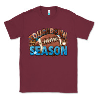Burgundy touchdown season Classic Tee - FaDigitalArtStudio