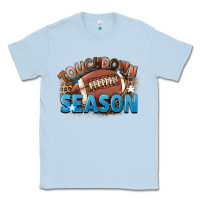 Dusty Blue touchdown season Classic Tee - FaDigitalArtStudio