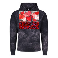 Cloud Black valentine's day red hearts red leopard Vintage Hoodie - BarkalooDesign
