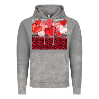 Cloud Rock valentine's day red hearts red leopard Vintage Hoodie - BarkalooDesign
