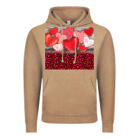 Vintage Coffee valentine's day red hearts red leopard Vintage Hoodie - BarkalooDesign