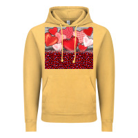 Vintage Mustard valentine's day red hearts red leopard Vintage Hoodie - BarkalooDesign