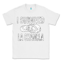 White I survived la chancla Classic Tee - linhVisuals
