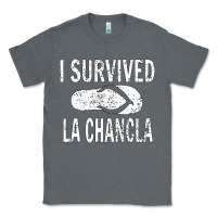 Charcoal Heather I survived la chancla Classic Tee - linhVisuals