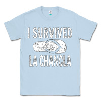 Dusty Blue I survived la chancla Classic Tee - linhVisuals