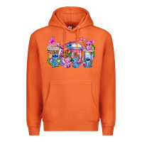 Carrot stitch with lilo coffee cups Premium Hoodie - AdoDesignShop