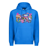 True Royal stitch with lilo coffee cups Premium Hoodie - AdoDesignShop