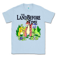 Dusty Blue land before time pastel dinosaur friends Classic Tee - linhVisuals