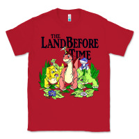 Red land before time pastel dinosaur friends Classic Tee - linhVisuals