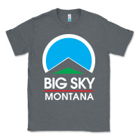 Charcoal Heather big sky montana Classic Tee - linhVisuals
