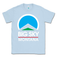 Dusty Blue big sky montana Classic Tee - linhVisuals