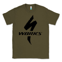 Army Green Specialized Bikes Bicycle Classic Tee - linhVisuals