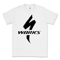White Specialized Bikes Bicycle Classic Tee - linhVisuals