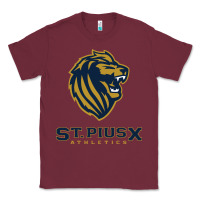 Burgundy st pius x high school athletics Classic Tee - linhVisuals