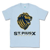 Dusty Blue st pius x high school athletics Classic Tee - linhVisuals